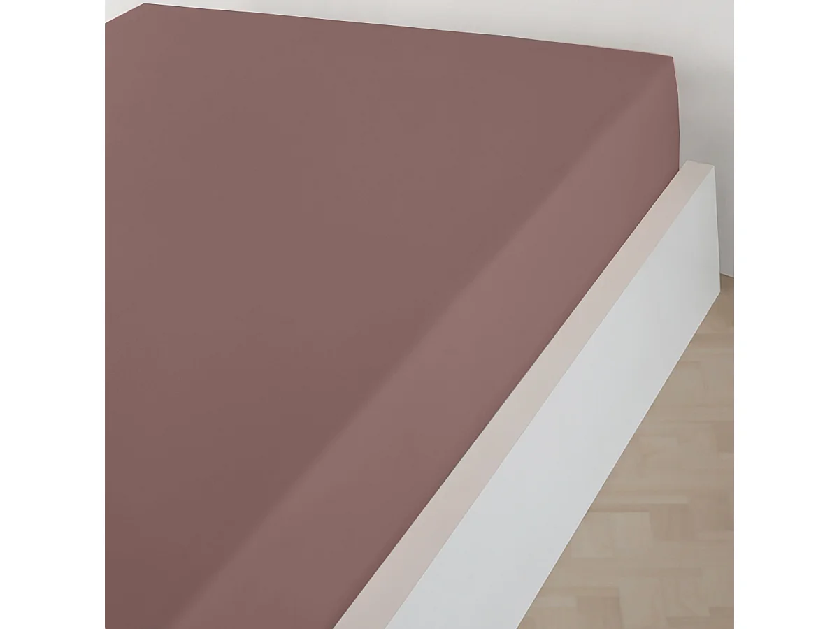 Drap plat 2 personnes  240x300 cm satin de coton