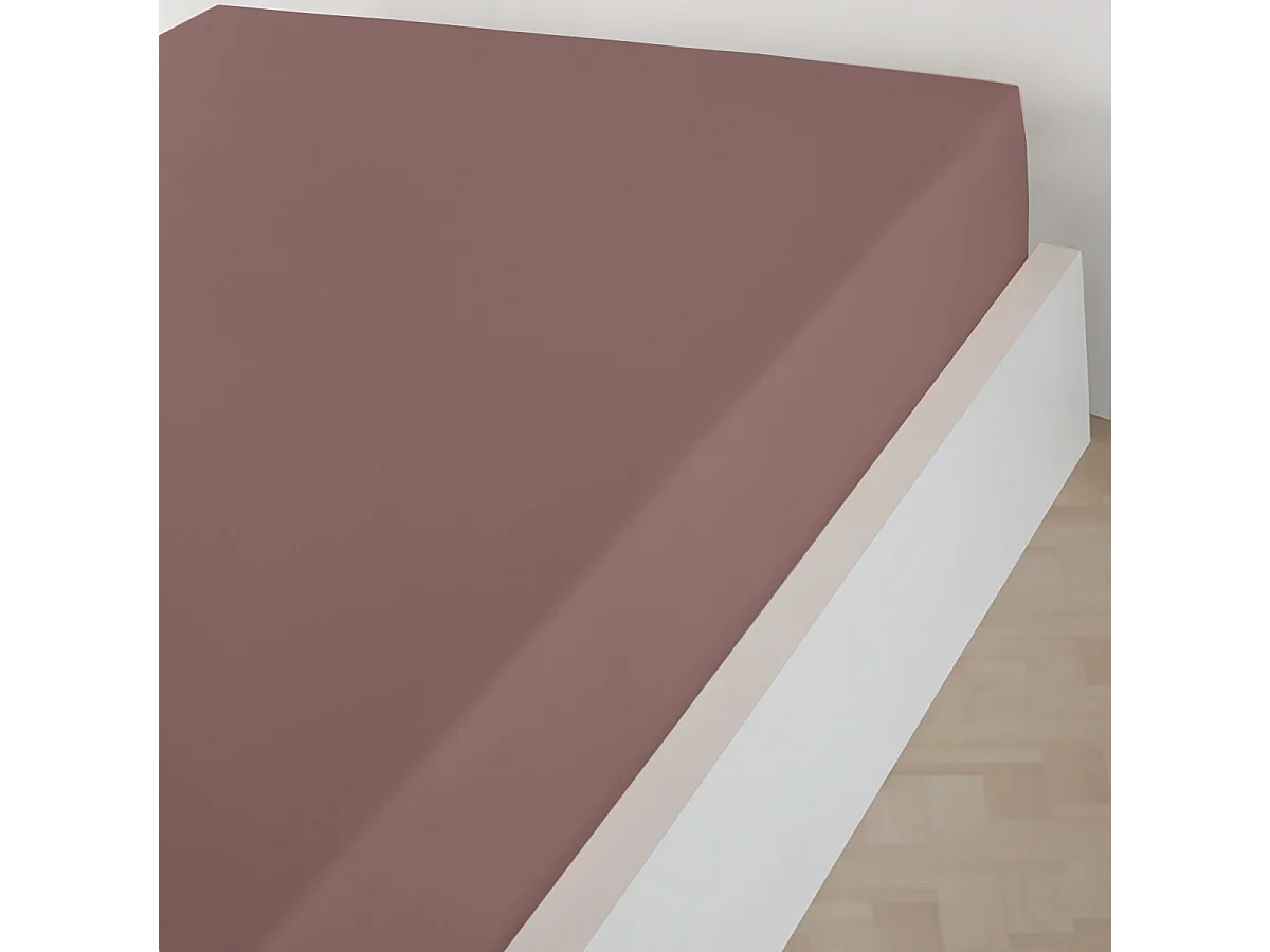 Drap plat 2 personnes  240x300 cm satin de coton