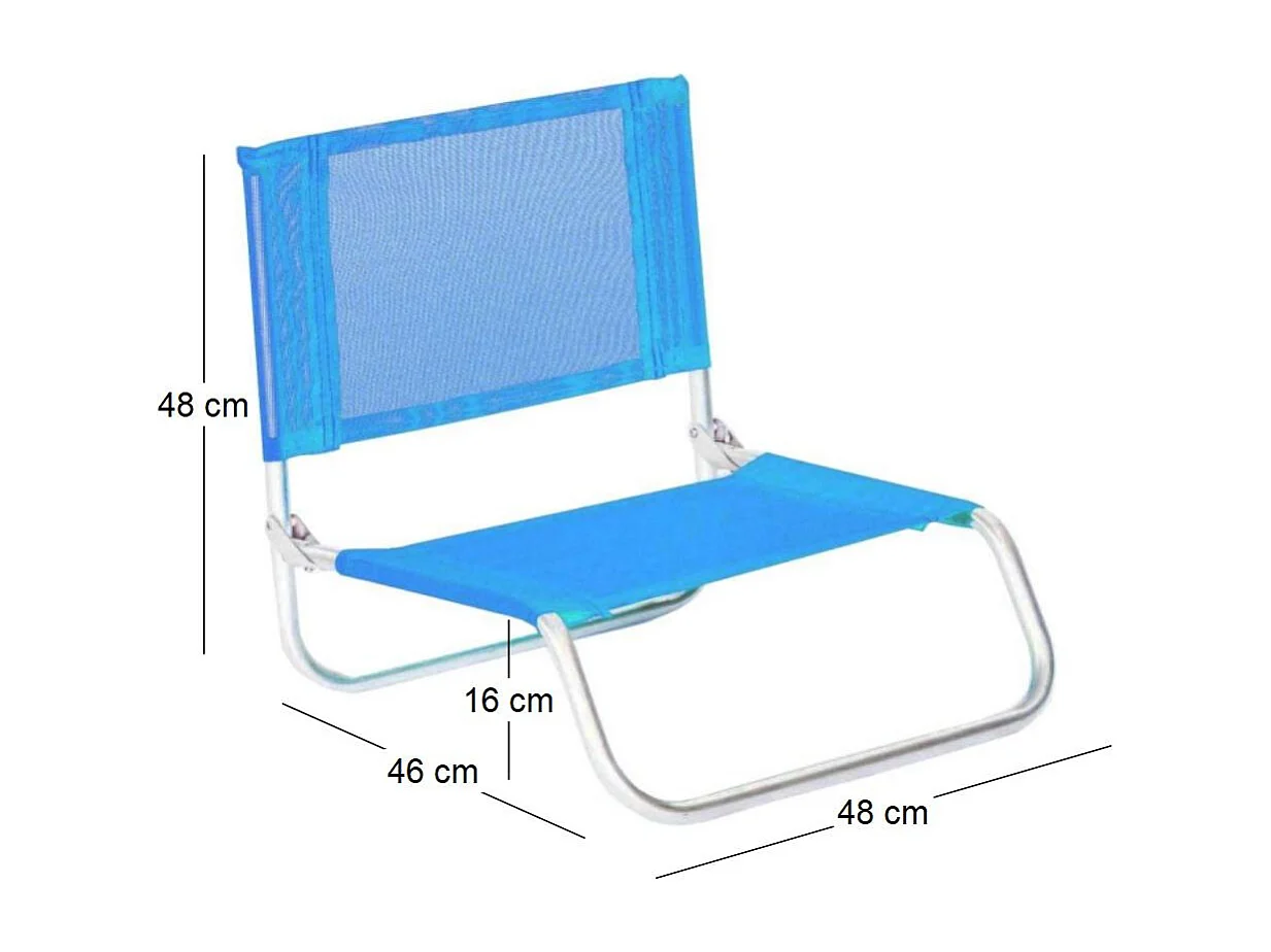 Siege plage en aluminium Basic