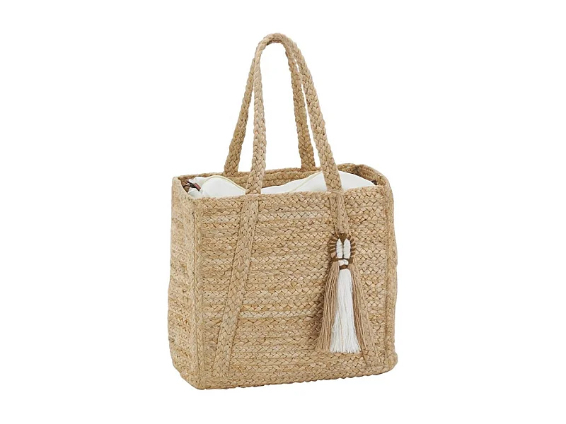 Sac rectangulaire en jute naturel