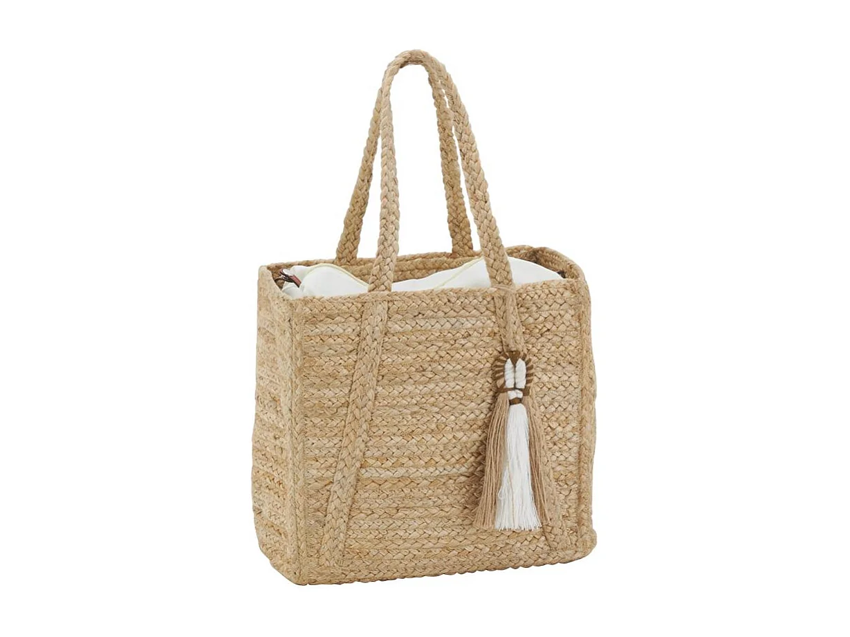 Sac rectangulaire en jute naturel