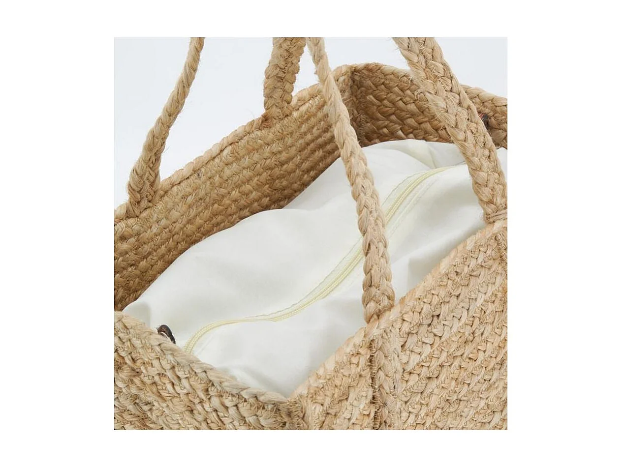 Sac rectangulaire en jute naturel