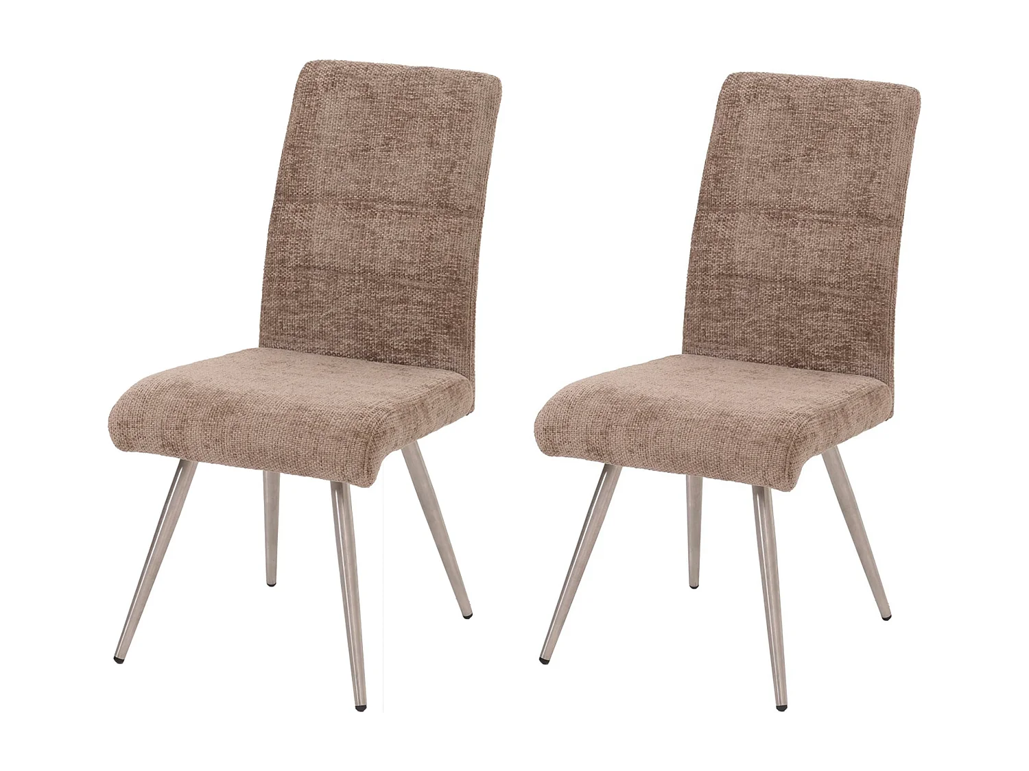 Chaise de salle à manger MCW-G55 (lot de 2),  marron