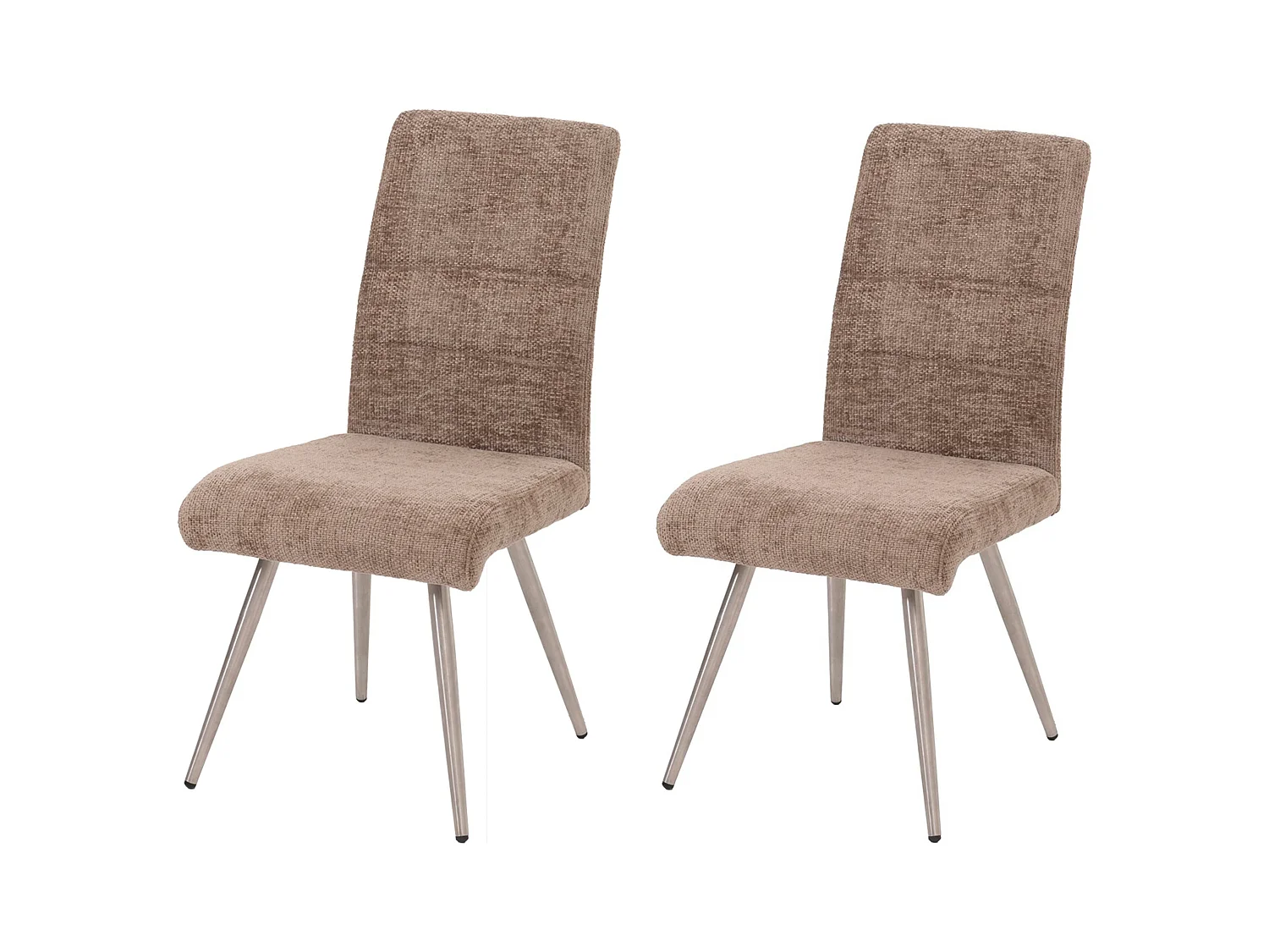 Chaise de salle à manger MCW-G55 (lot de 2),  marron