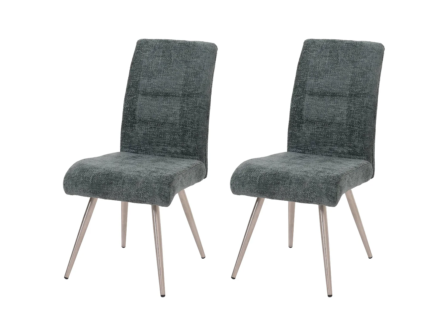 Chaise de salle à manger MCW-G55 (lot de 2),  bleu-vert