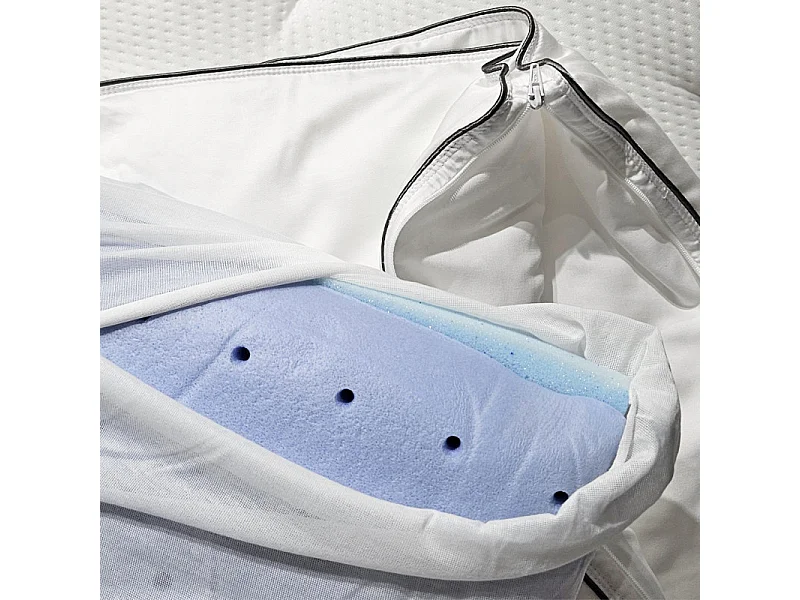 Oreiller ajustable 65 x 45 cm avec mousse à de mémoire de forme - MOON