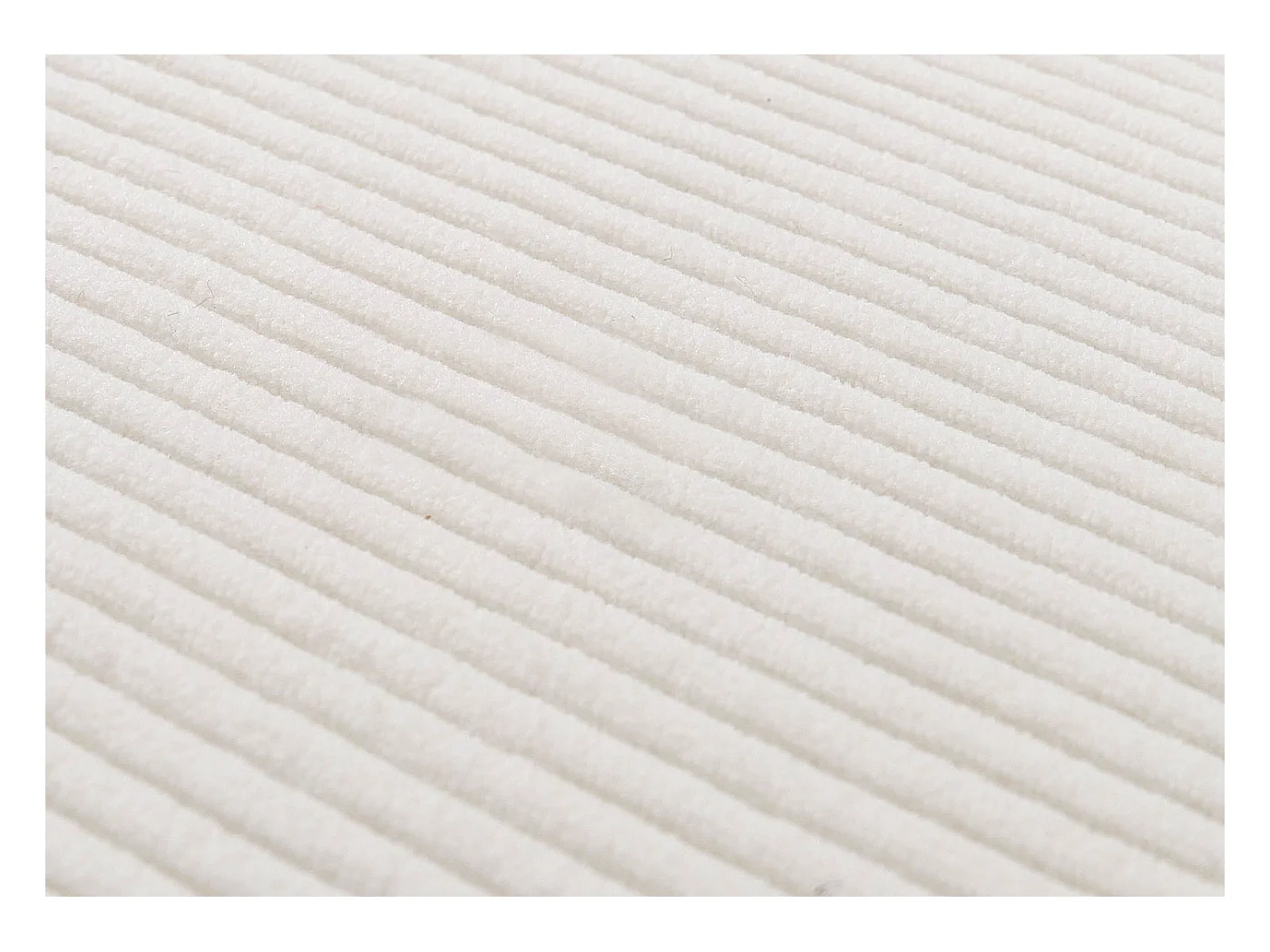 Chaise de salle à manger Littau Velours (lot de 4),  crème, pieds foncés