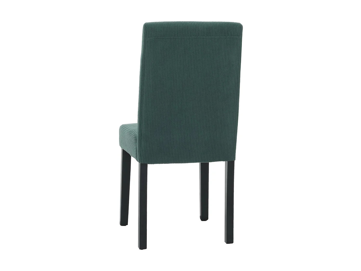 Eetkamerstoel Littau Cord (set van 4),  groen, donkere poten