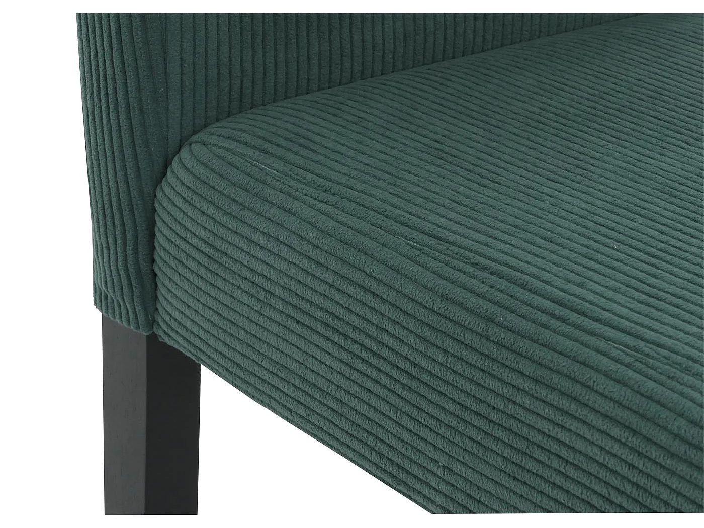 Eetkamerstoel Littau Cord (set van 4),  groen, donkere poten