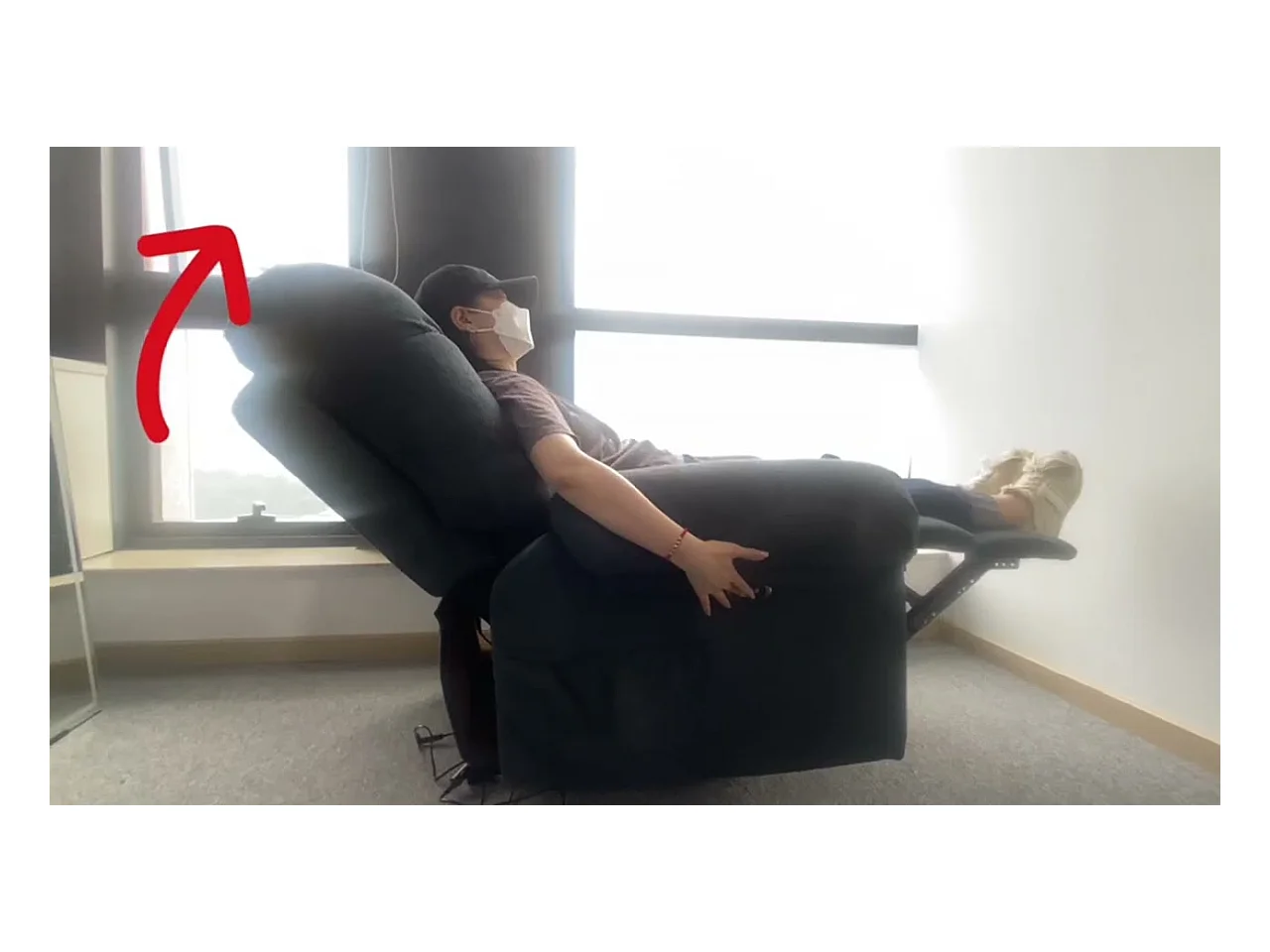 Elektrische relaxfauteuil met voetsteun, teddyfluwelen loungestoel, verstelbare vrijetijdsfauteuil, USB, antistatisch, comfort, 96x97x104cm beige