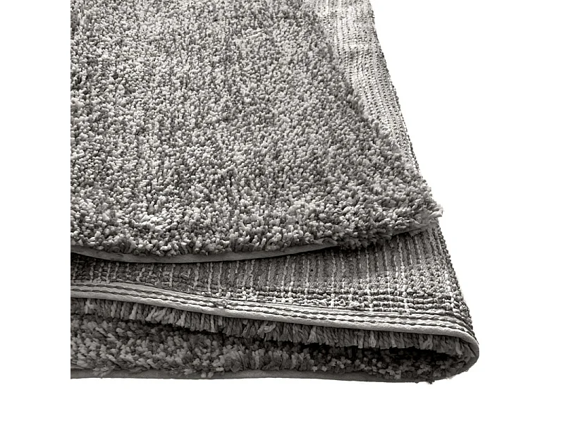 Tapis 200 x 300 cm shaggy à poils courts doux gris clair – COSMOS