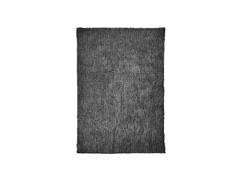Tapis 160 x 230 cm shaggy à poils courts doux gris anthracite – COSMOS