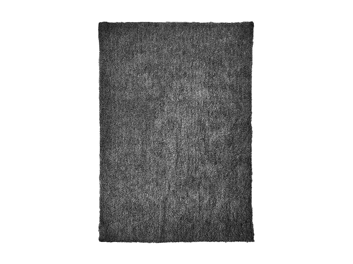 Tapis 160 x 230 cm shaggy à poils courts doux gris anthracite – COSMOS