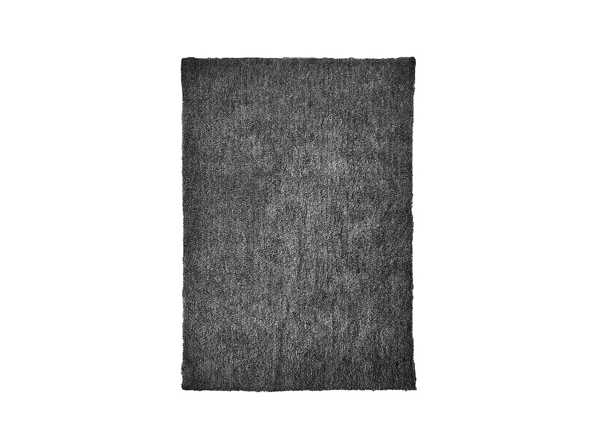 Tapis 160 x 230 cm shaggy à poils courts doux gris anthracite – COSMOS