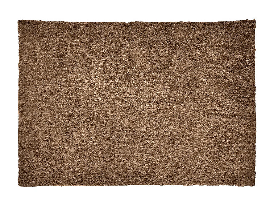 Tapis 160 x 230 cm shaggy à poils courts doux marron – COSMOS