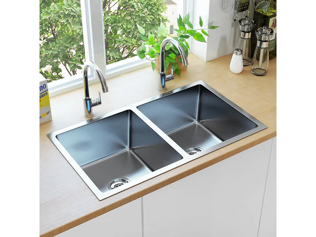 Hicksville  Handgefertigte Küchenspüle Edelstahl