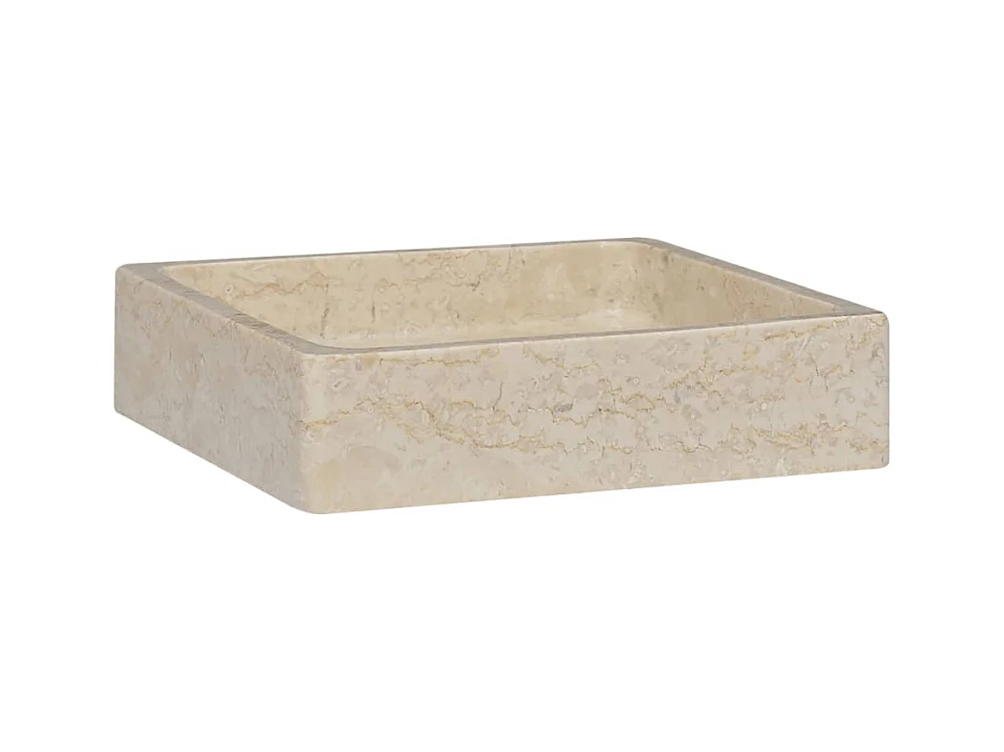 Claire-Céleste  Lavabo crema mármol 40x40x10 cm