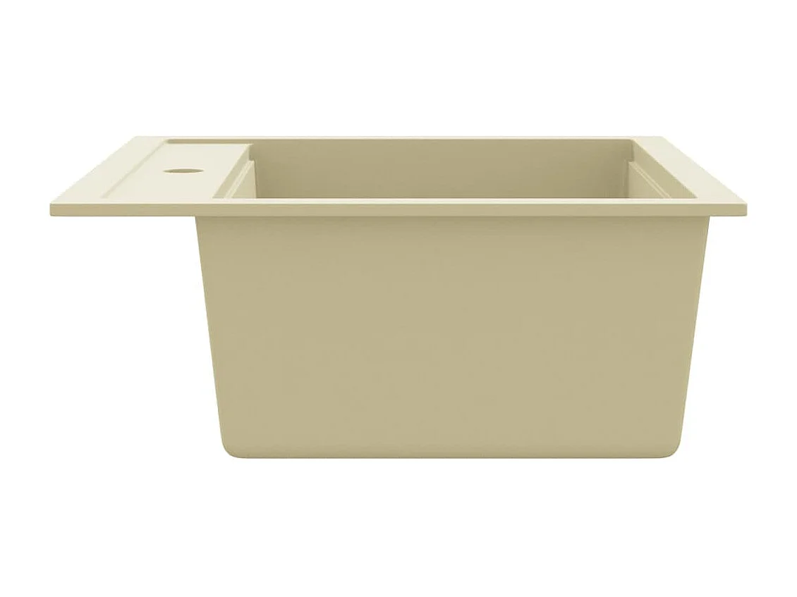 Xelindra  Gootsteen enkele bak graniet beige