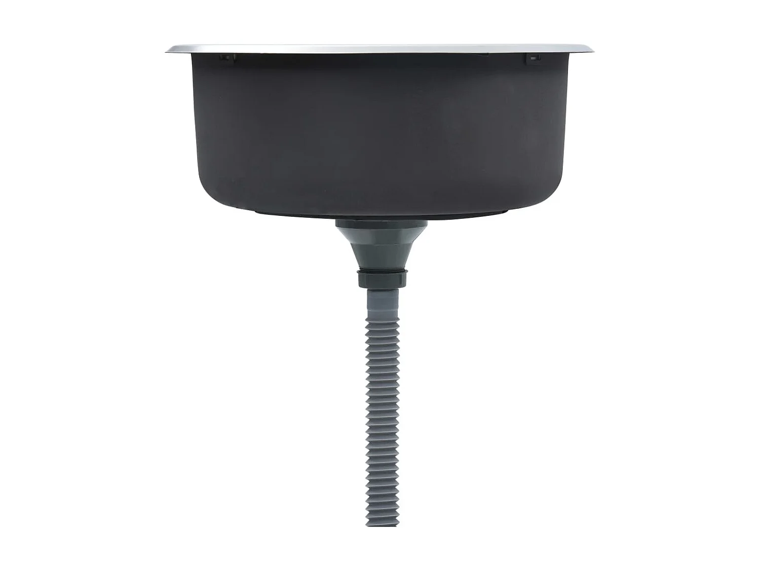 Helene Marie  Gootsteen met afvoer en zwanenhals roestvrij staal