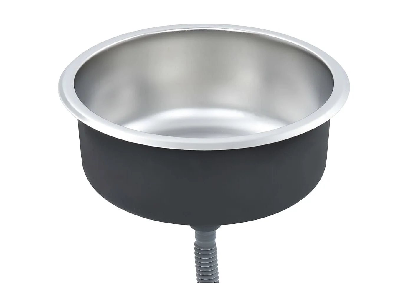 Helene Marie  Gootsteen met afvoer en zwanenhals roestvrij staal