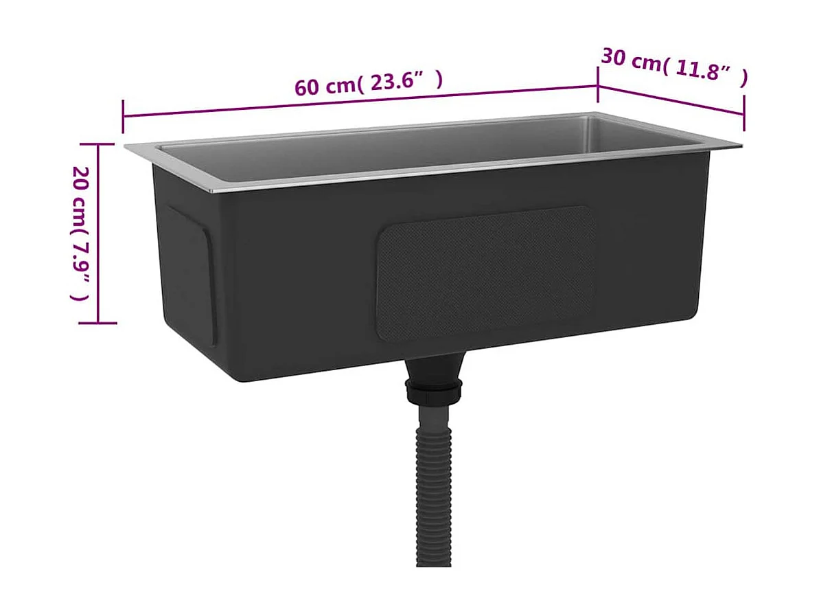 Hicksville  Évier de cuisine fait main Acier inoxydable