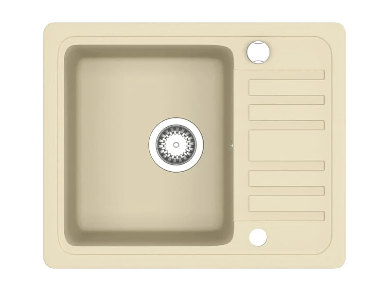 Oksbøl  Granitspüle Einzelbecken Beige