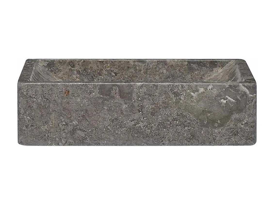 Jacques-Didier-Paul  Gootsteen 45x30x12 cm marmer hoogglans grijs