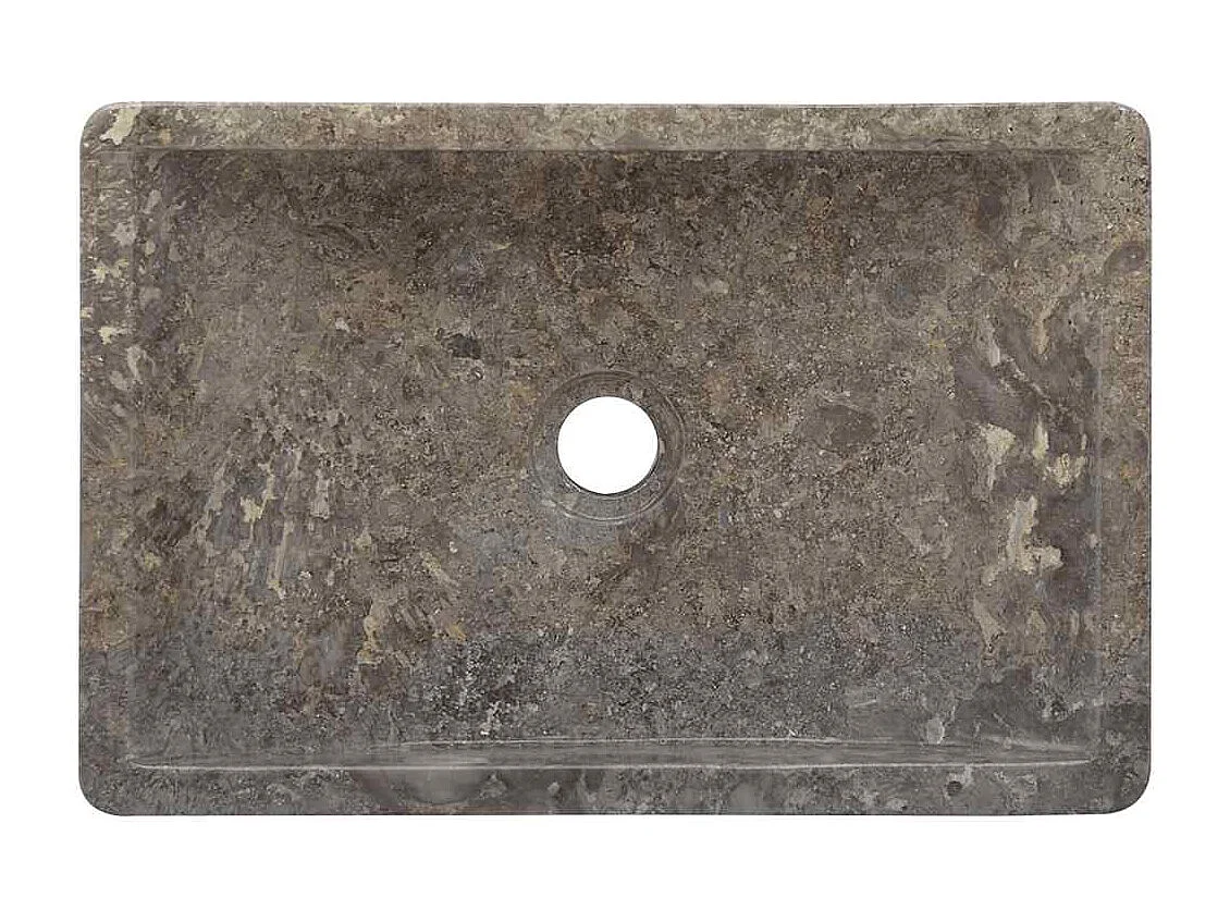 Jacques-Didier-Paul  Gootsteen 45x30x12 cm marmer hoogglans grijs