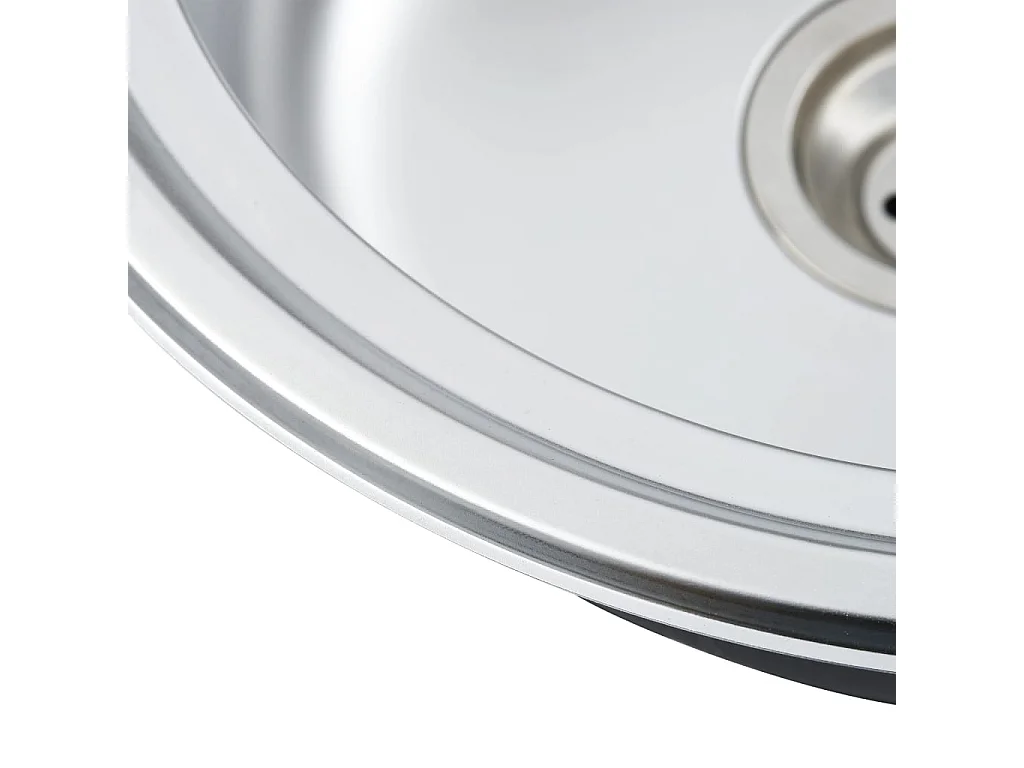 Helene Marie  Gootsteen met afvoer en zwanenhals ovaal roestvrij staal