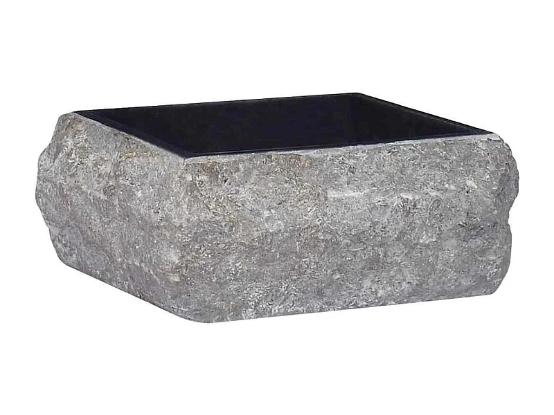 Hilmi  Lavandino Nero 30x30x13 cm in Marmo