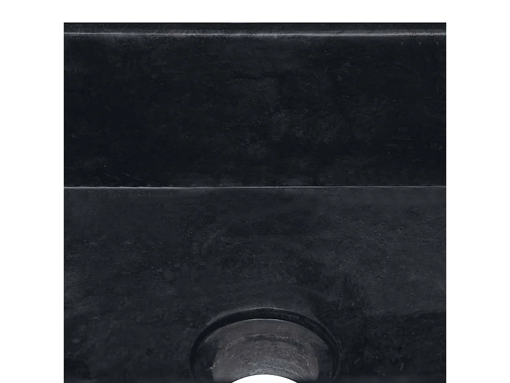 Hilmi  Waschbecken Schwarz 30x30x13 cm Marmor