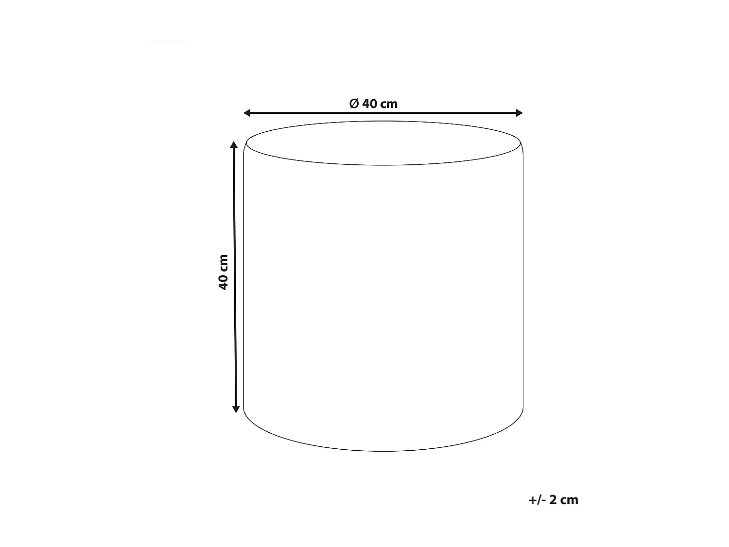 Pouf SADAYA Jute Beige 40 cm 40 cm 40 cm