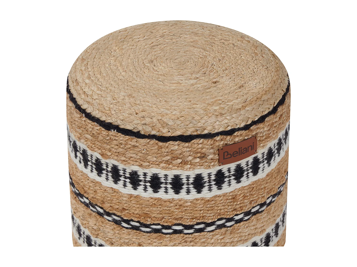 Pouf SADAYA Jute Beige 40 cm 40 cm 40 cm