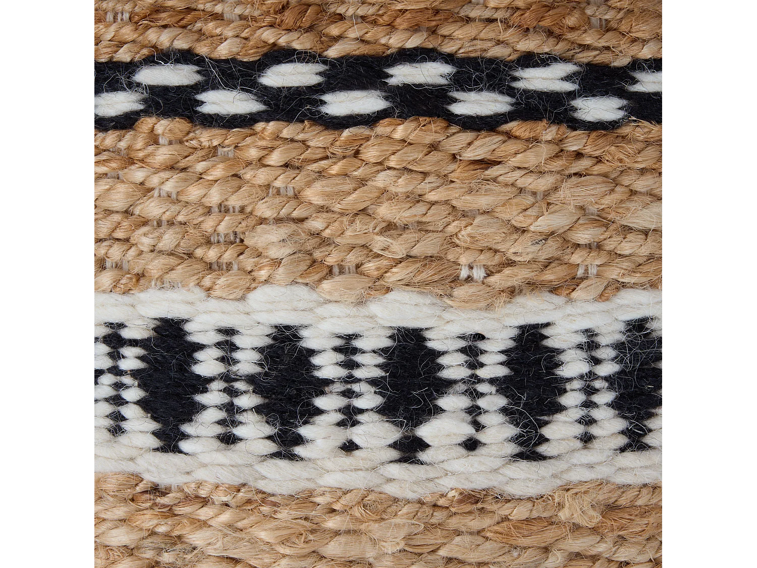 Pouf SADAYA Jute Beige 40 cm 40 cm 40 cm