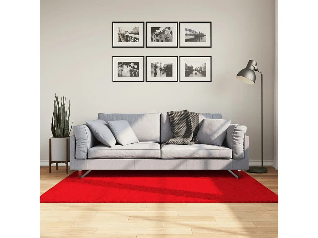 Sinto  Tappeto OVIEDO a Pelo Corto Rosso 120x170 cm