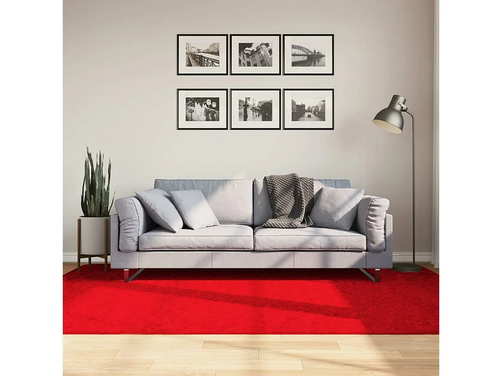 Sinto  Teppich OVIEDO Kurzflor Rot 160x230 cm