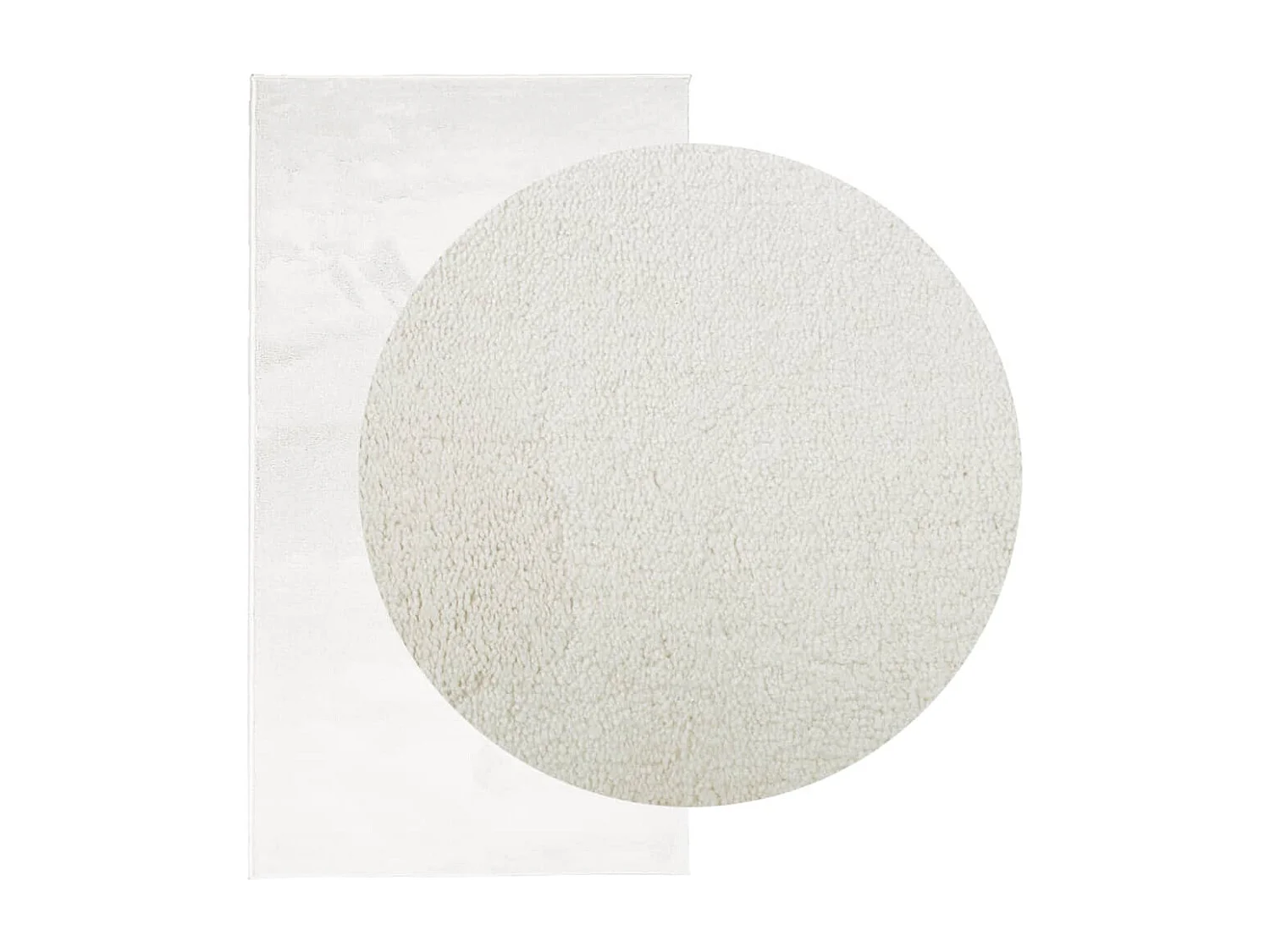 Sinto  Vloerkleed OVIEDO laagpolig 80x150 cm crèmekleurig