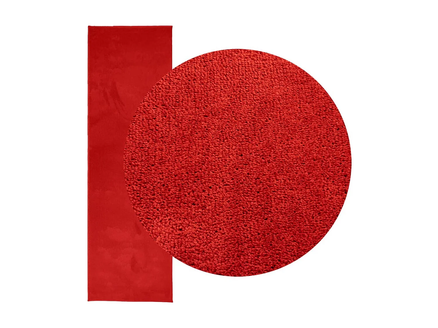 Sinto  Tapis OVIEDO à poils courts rouge 80x250 cm