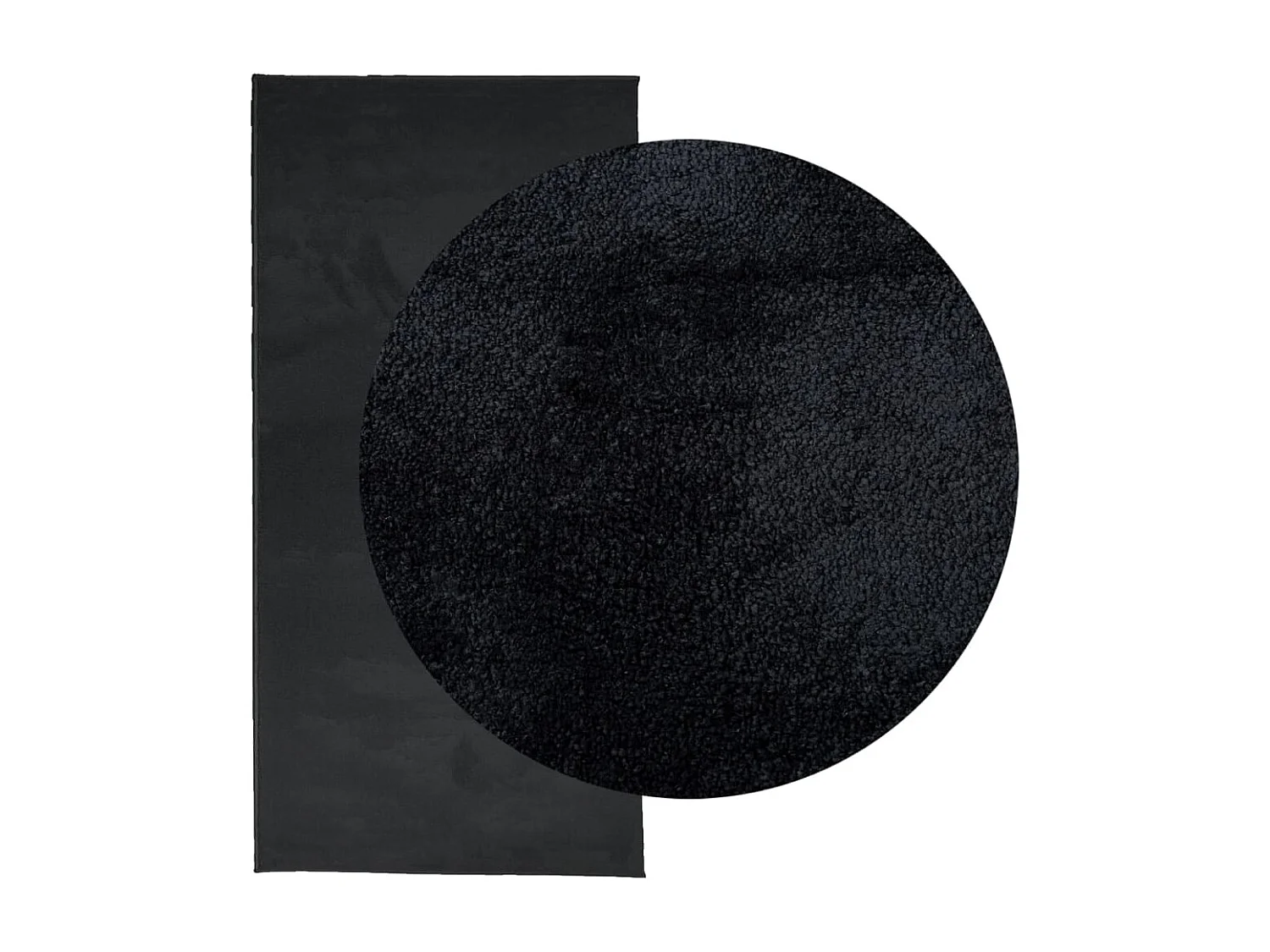 Sinto  Vloerkleed OVIEDO laagpolig 100x200 cm zwart