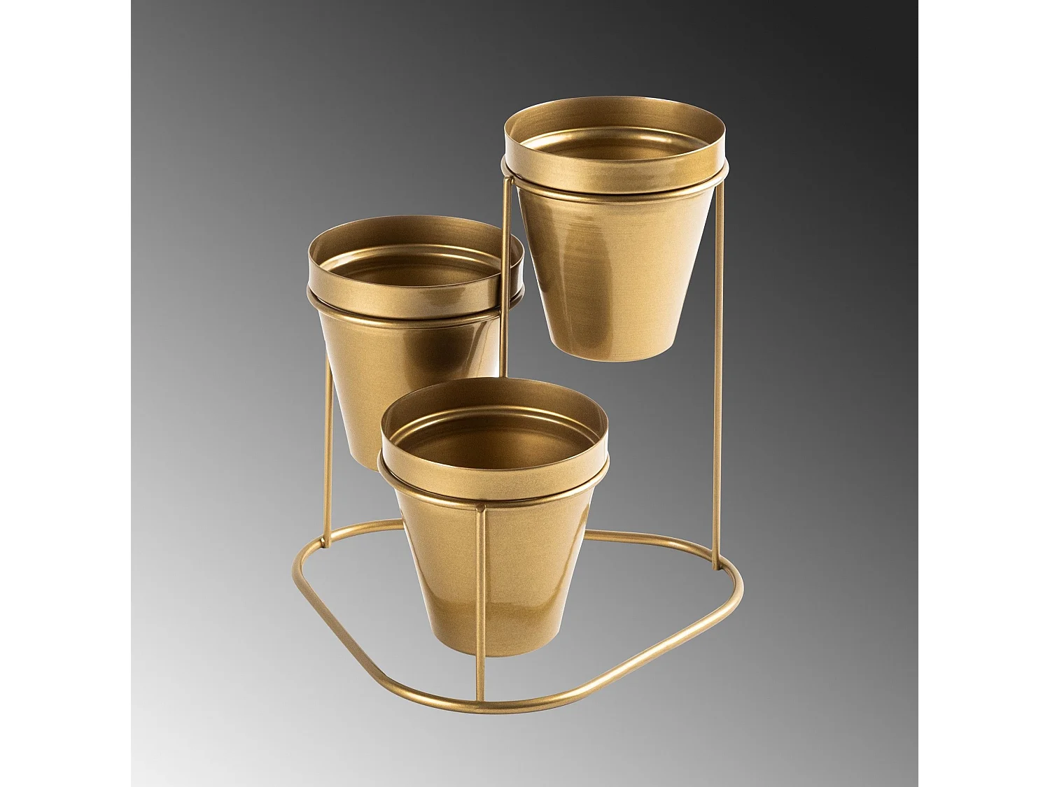 Porte pot Avilan L19xH20cm Métal Or