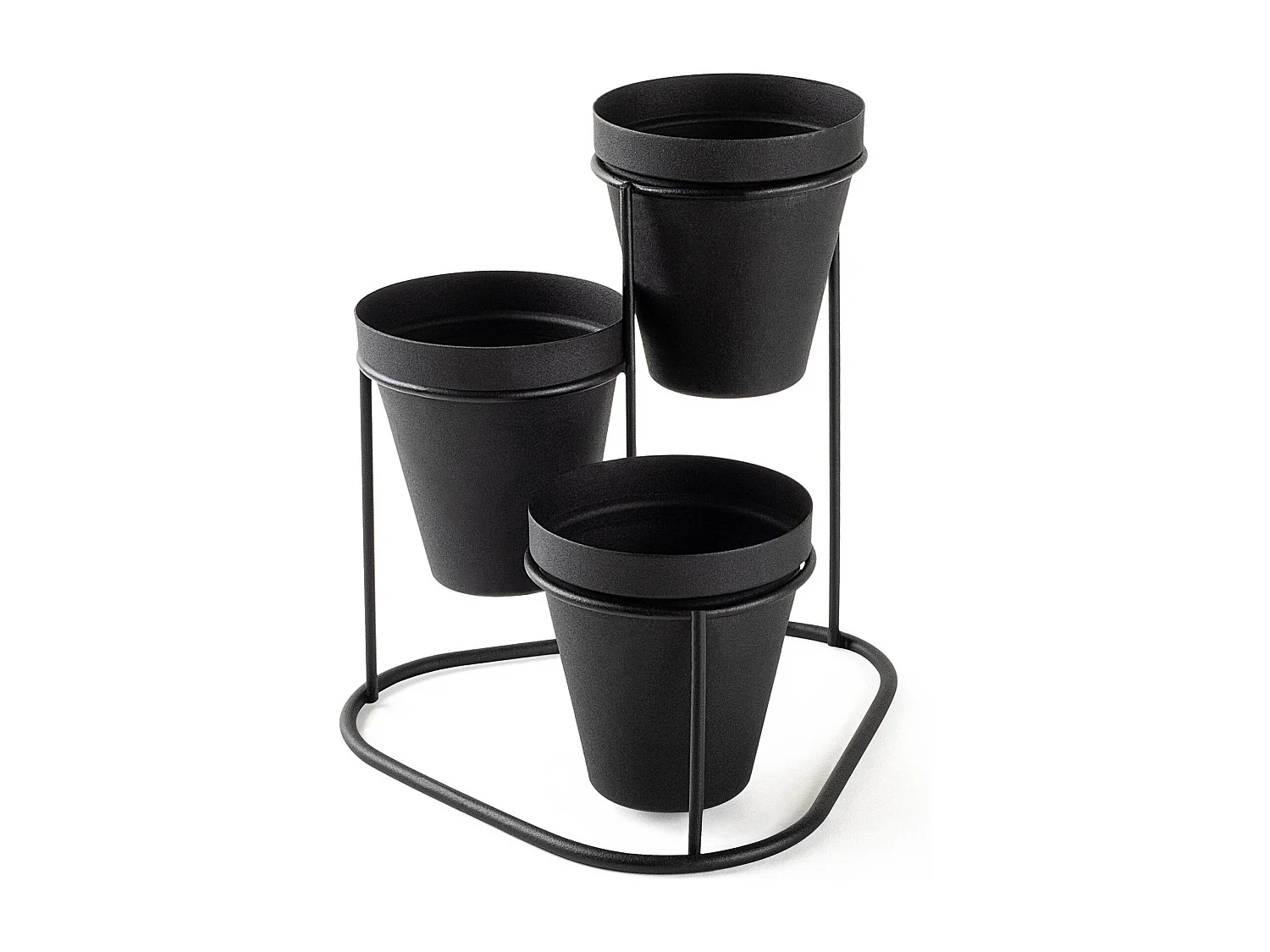 Porte pot Avilan L19xH20cm Métal Noir