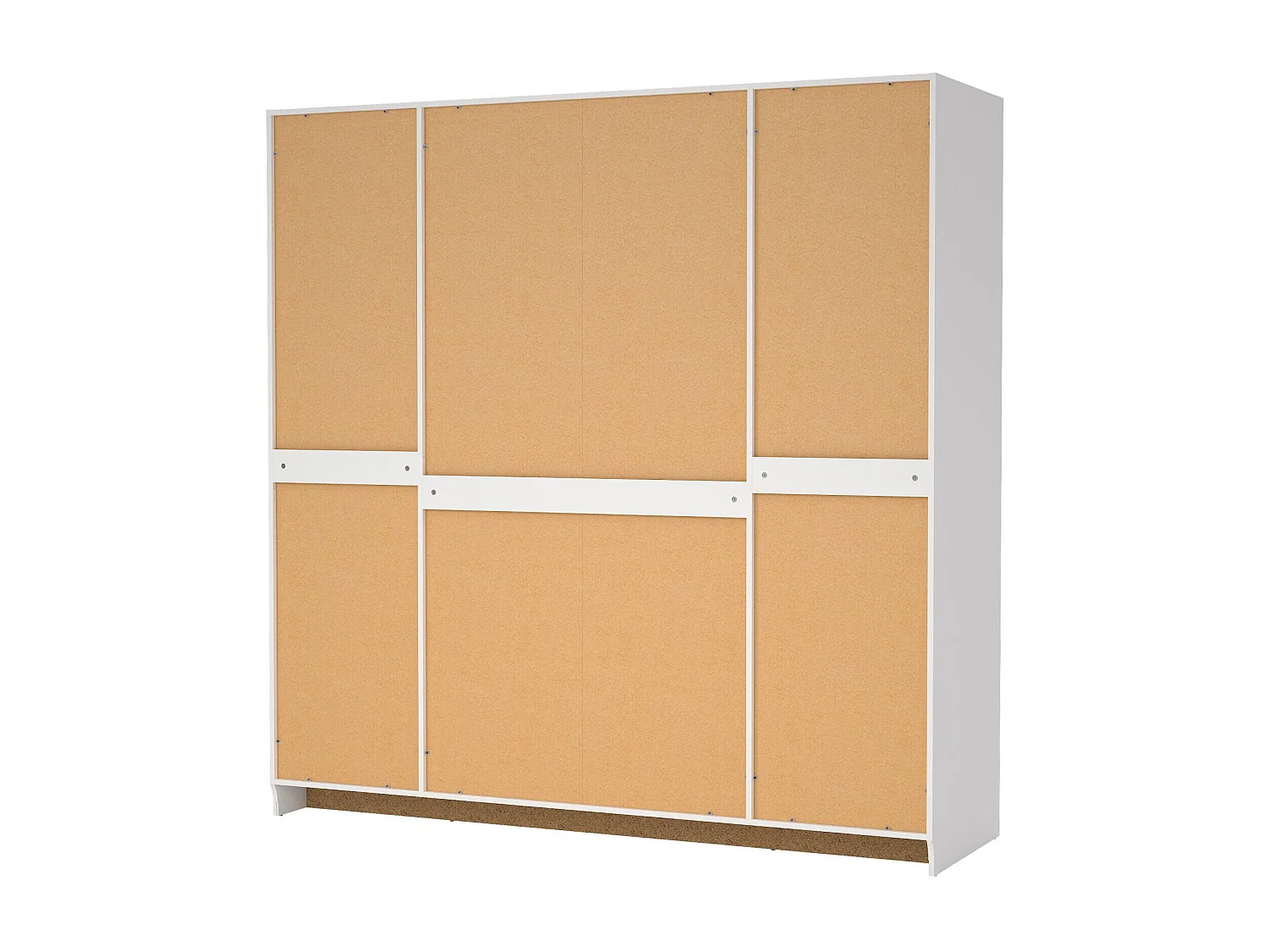 Grande Garde-robe Dserr, Meubles de chambre, Penderie de plain-pied, Placard à vêtements, 196x62 h200 cm, Blanc