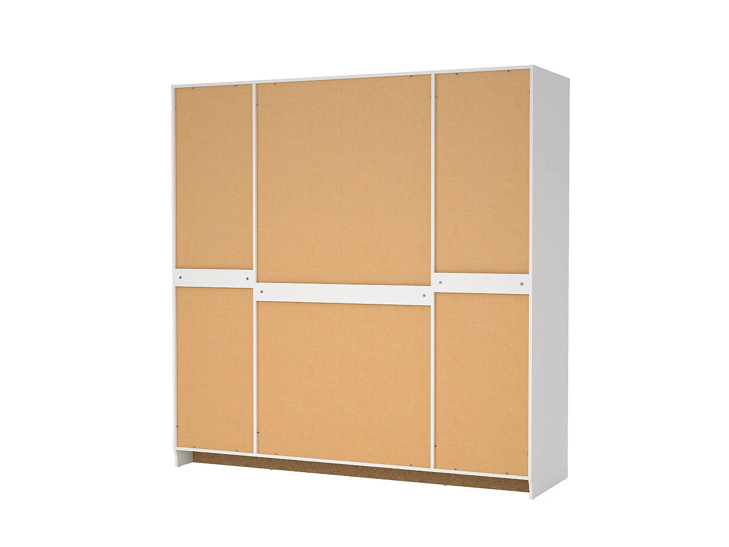 Dserr grote kledingkast, Slaapkamermeubel, Inloopkast, Kledingkast, 196x62 h200 cm, Wit