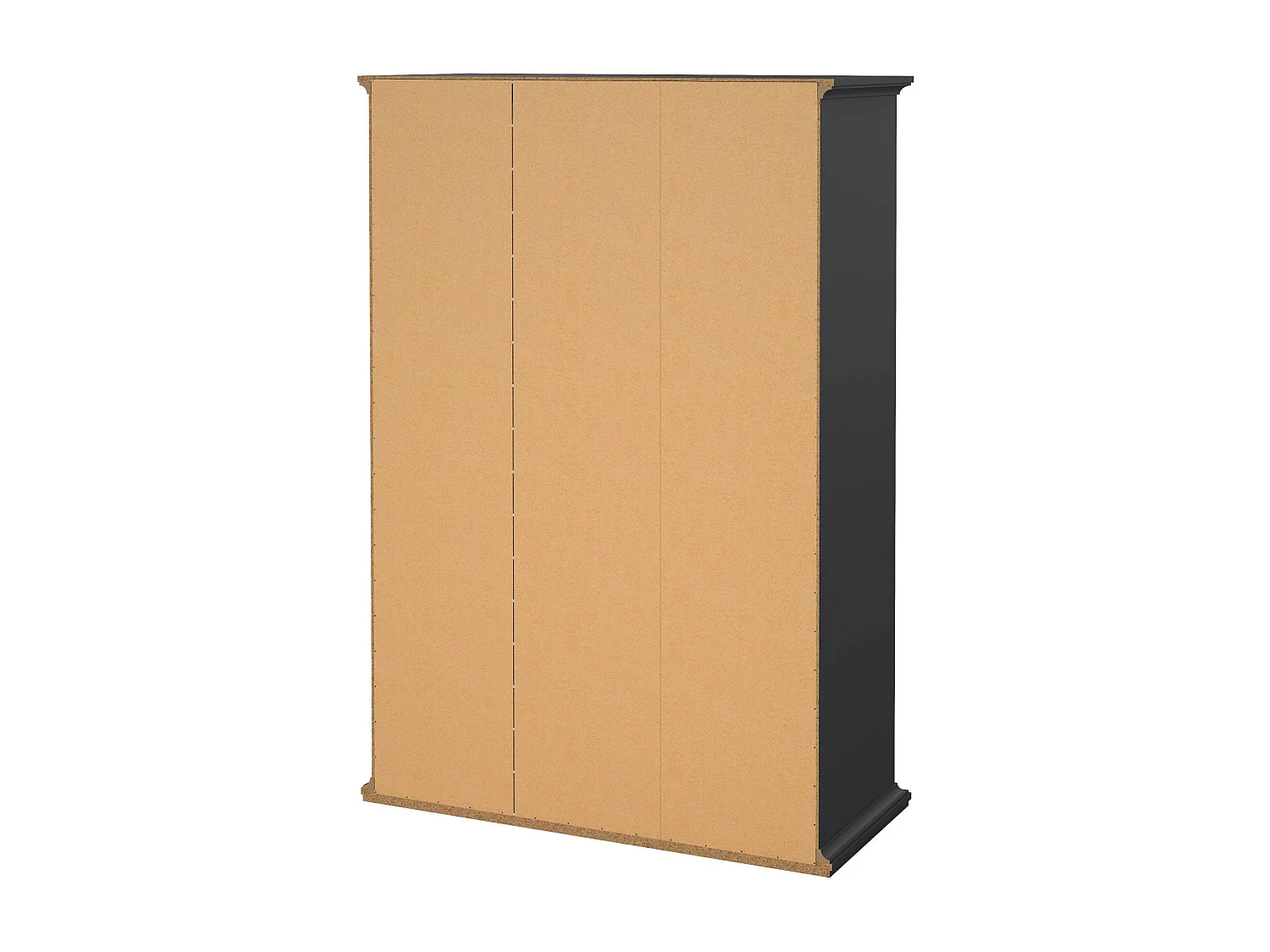 Garde-robe 3 portes Dsempe, Meubles de chambre, Penderie de plain-pied, Placard à vêtements, 139x61 h201 cm, Gris