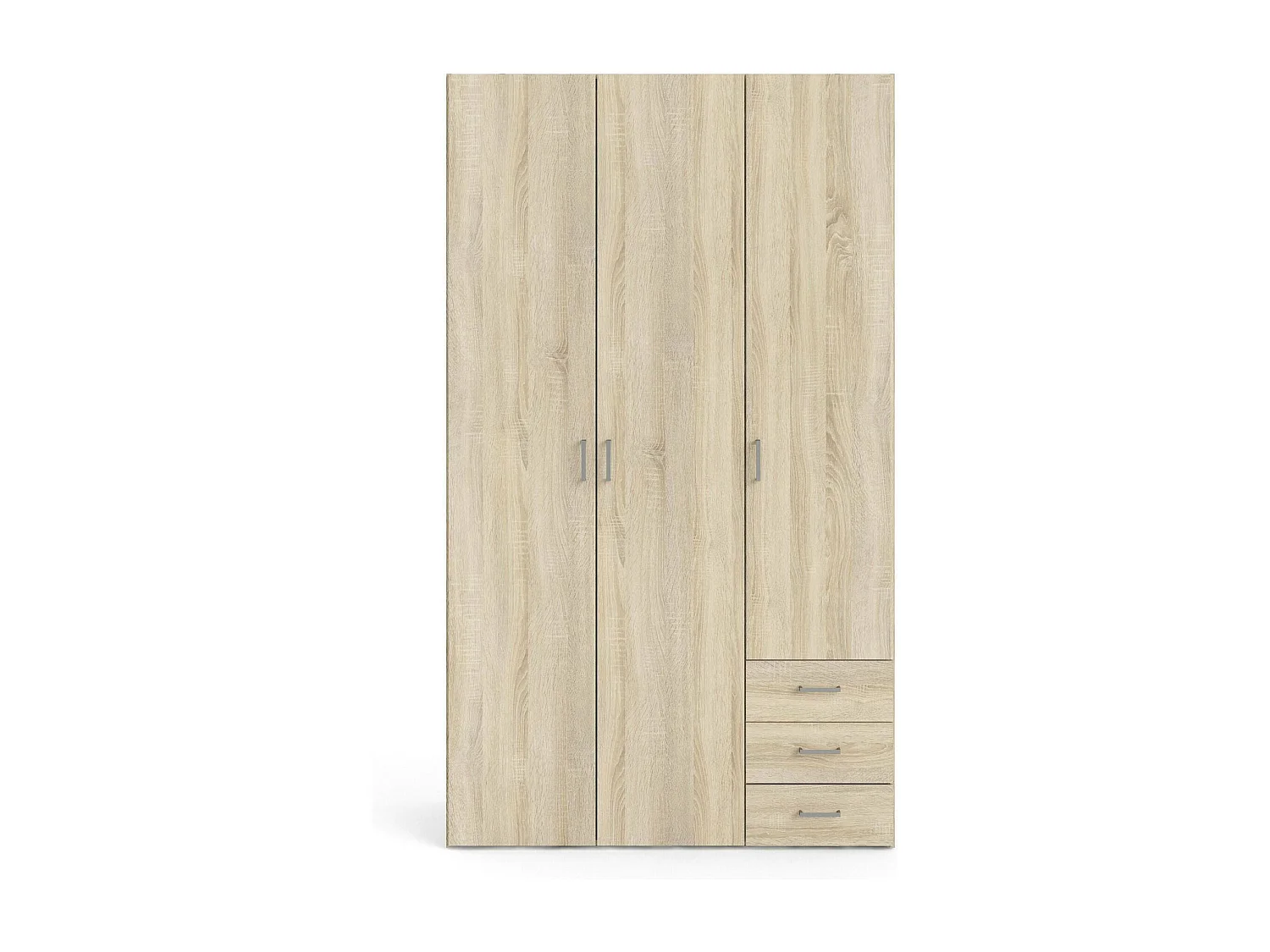 Roupeiro Dsemplic de 3 portas, Móveis de quarto, Roupeiro, Roupeiro, 116x50 h200 cm, Carvalho