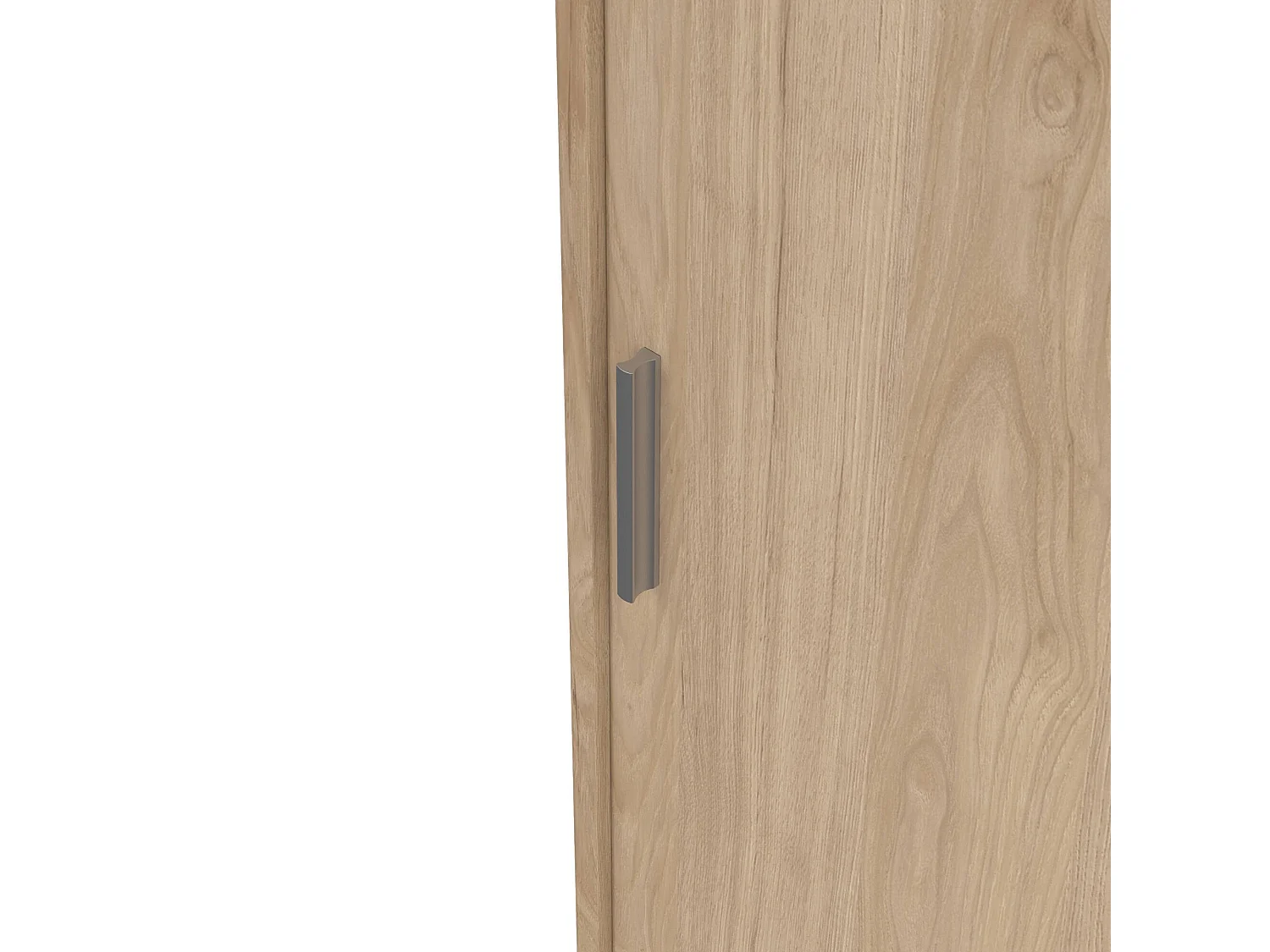 Dveretou 3-deurskast, Slaapkamermeubel, Inloopkast, Kledingkast, 177x60 h200 cm, Eiken