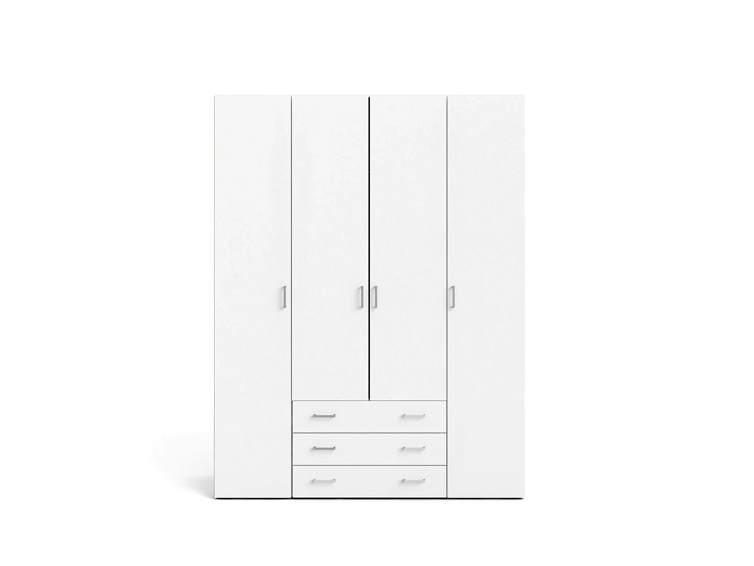 Armário grande Dseren, Móveis de quarto, Armário, Roupeiro, 154x50 h200 cm, Branco