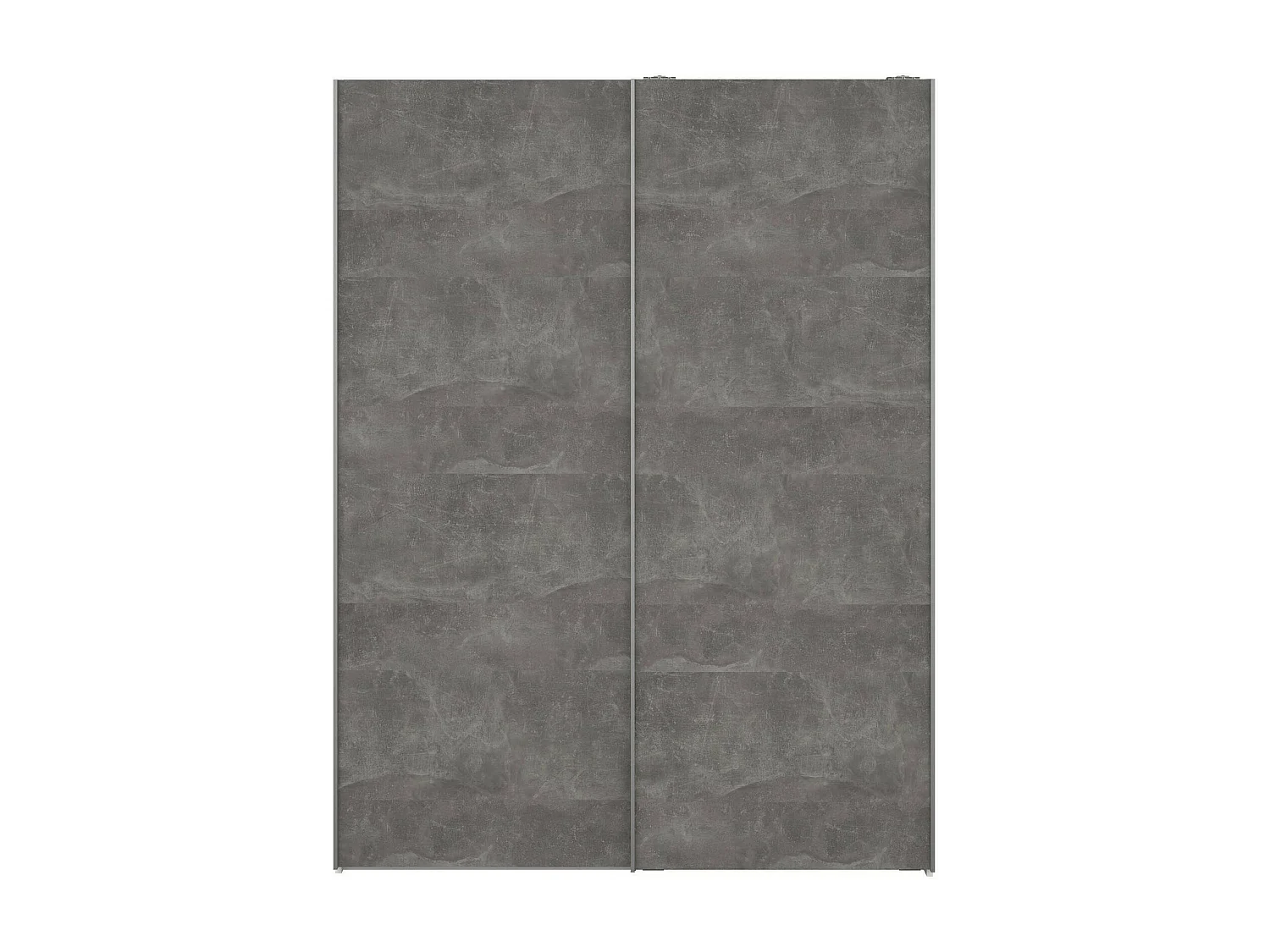 Dmora - Guardaroba 2 ante Maurice, 150x61 h200 cm, Bianco e Grigio