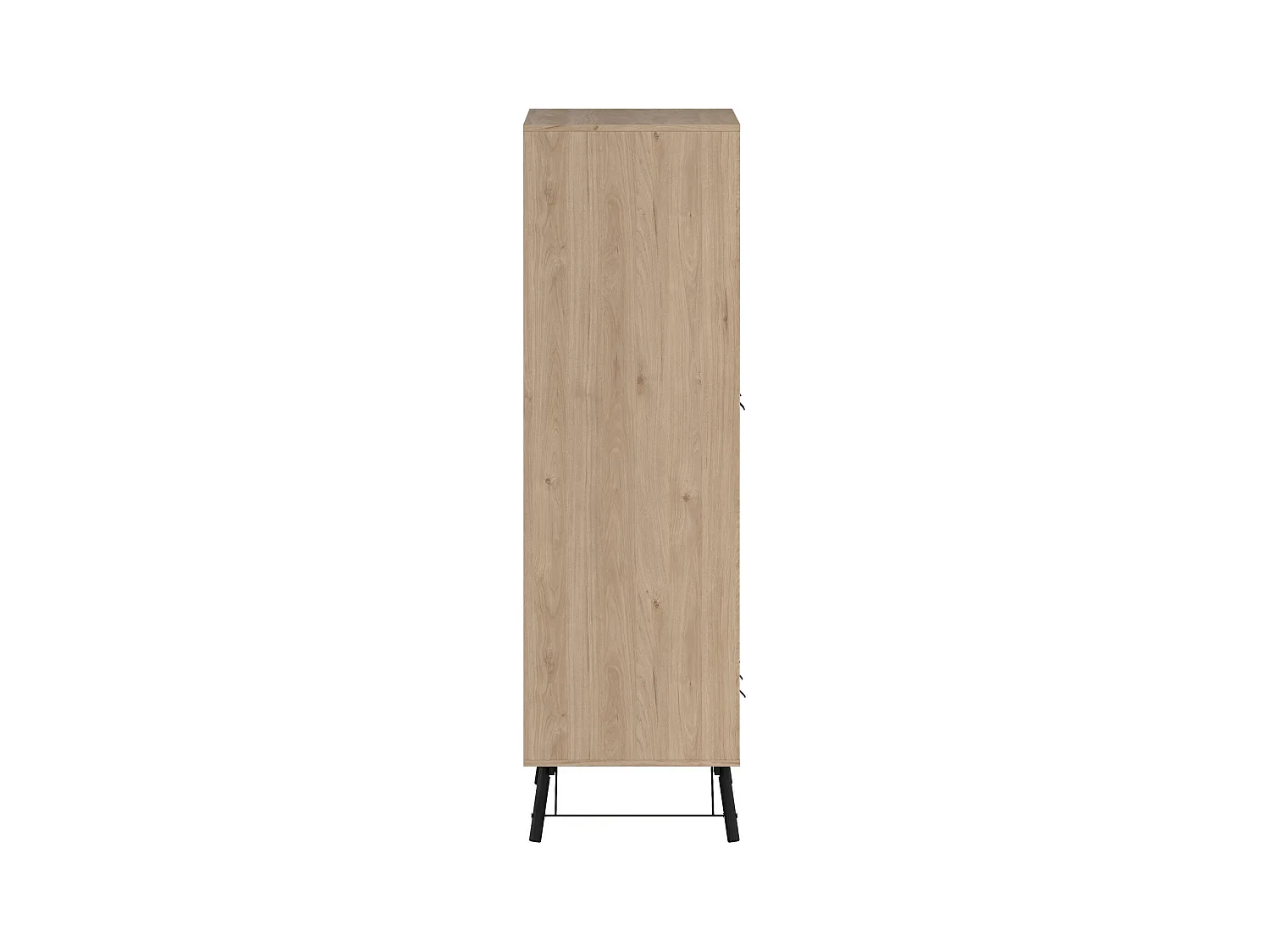 Garde-robe 3 portes Dsalvion, Meubles de chambre, Penderie de plain-pied, Placard à vêtements, 150x60 h200 cm, Chêne clair