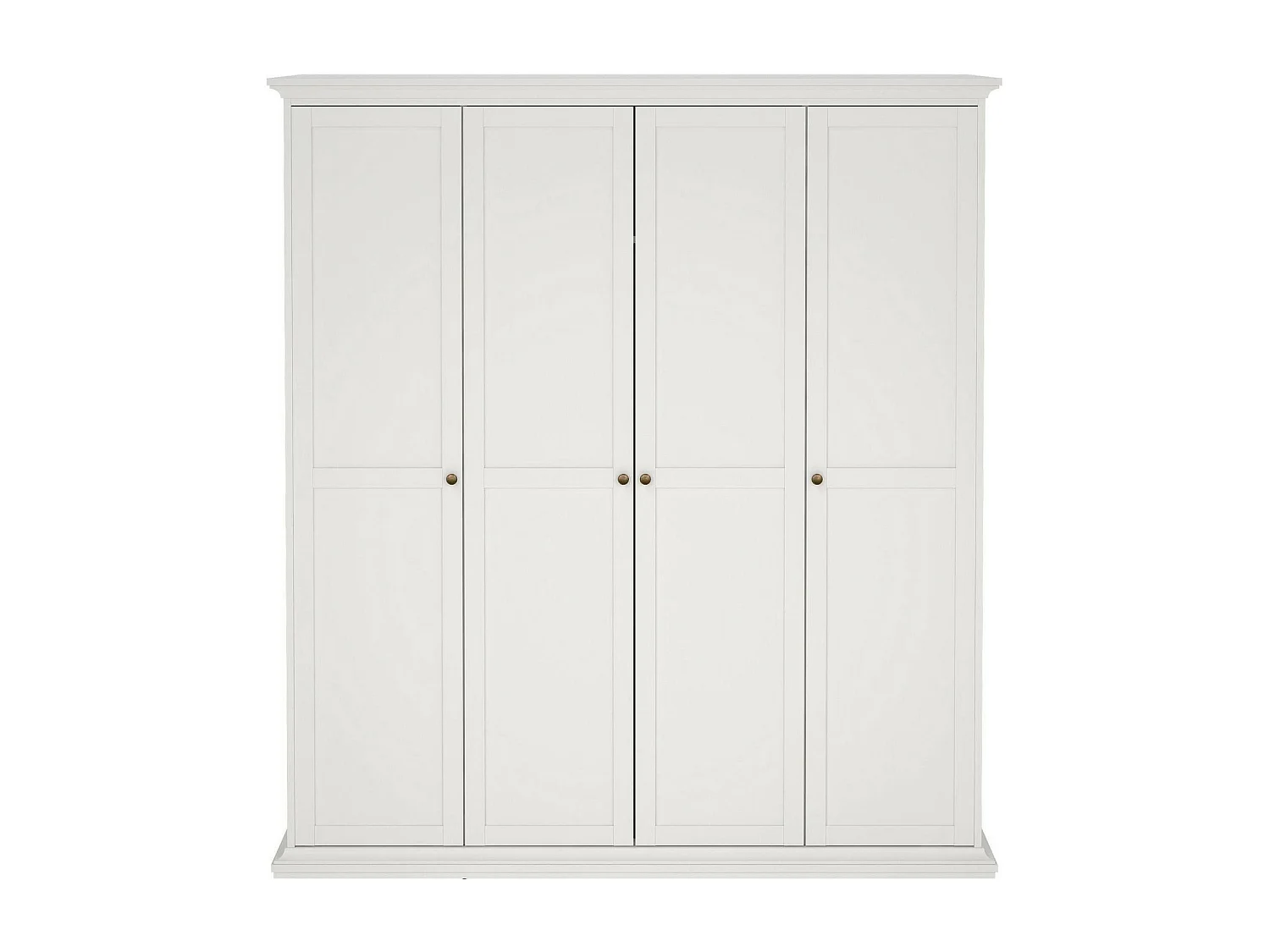 Grande Garde-robe Dserp, Meubles de chambre, Penderie de plain-pied, Placard à vêtements, 181x61 h201 cm, Blanc